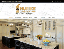 Tablet Screenshot of hunkeconstruction.com